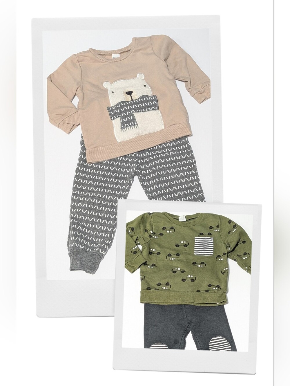 PL:Baby (Petit Lem) 18 Month, Sweatshirt And Sweatpants Sets, 2 sets, GUC